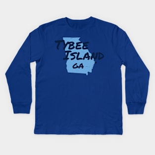 Tybee Island, GA Kids Long Sleeve T-Shirt